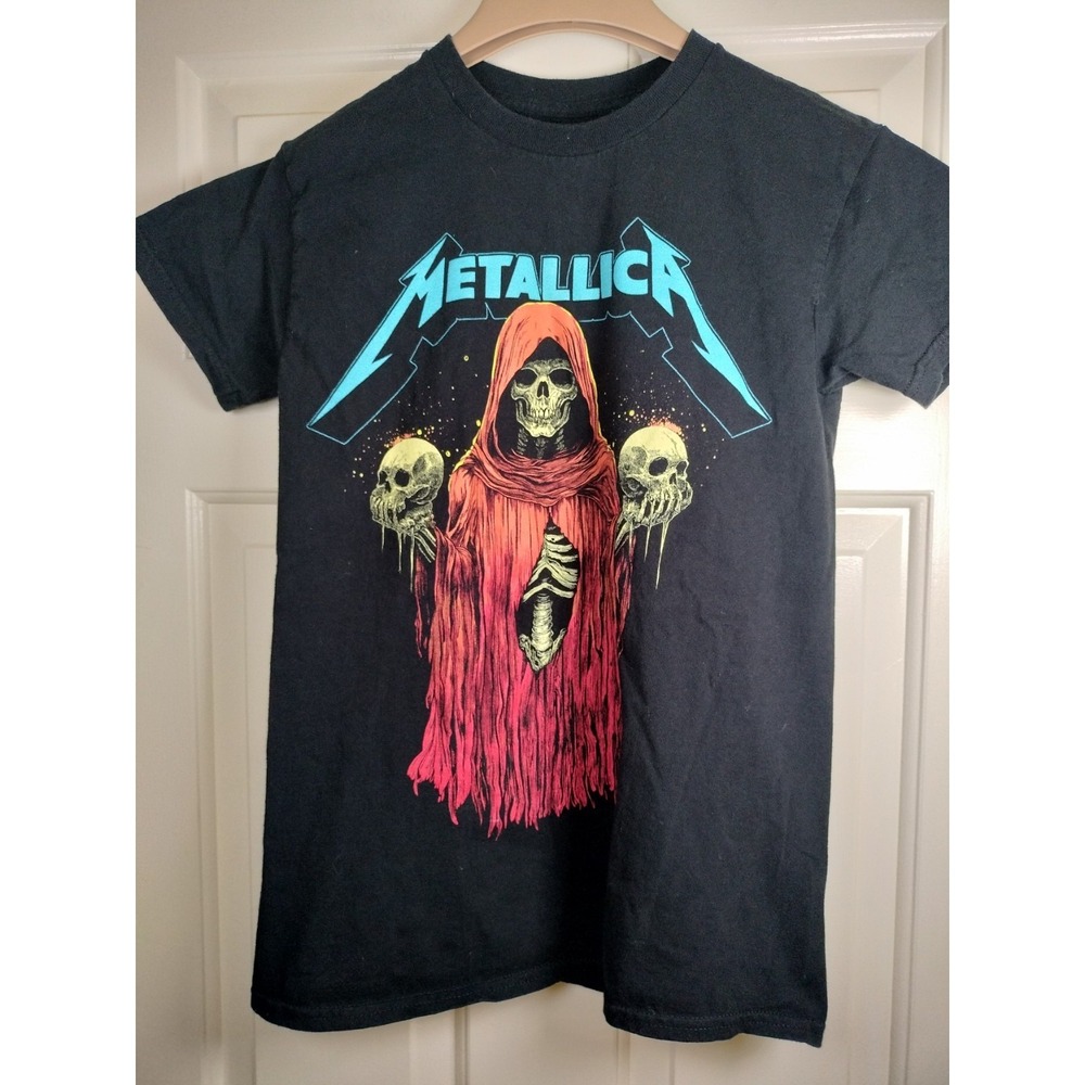 Metallica M72 North American Tour 2025 Shirt Youth L / Womens XS S Skulls 16.5"